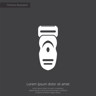 Elektrikli tıraş makinesi sigorta primi şekil kutsal kişilerin resmi