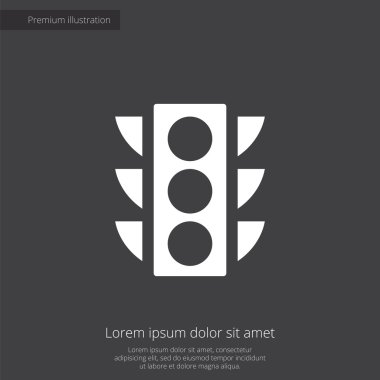 trafik ışığı sigorta primi şekil simgesi