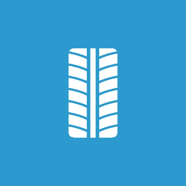 Moe icon, geïsoleerde, wit op de blauwe pagina — Stockvector