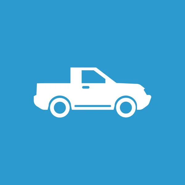 SUV simgesi, izole, mavi adam üzerinde beyaz — Stok Vektör