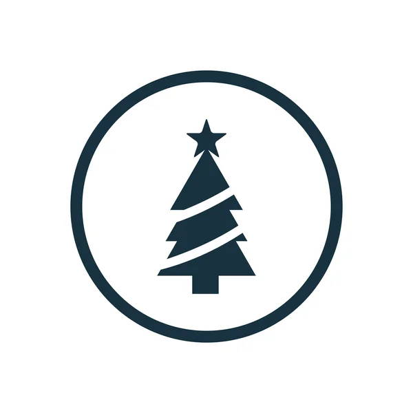 Christmas tree icon — Stock Vector