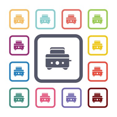 ekmek kızartma makinesi düz simgeler se