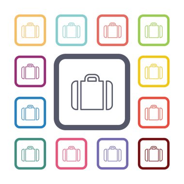 Büyük düz Icons set