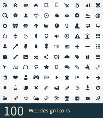 100 webdesign Icons set