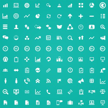 100 analytics, araştırma simgeler