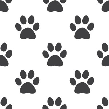 kedi ayak izi, vektör seamless modeli