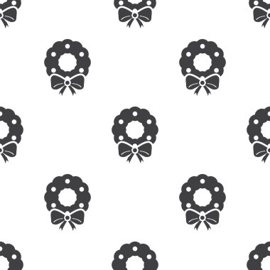 Noel çelenk, vektör seamless modeli