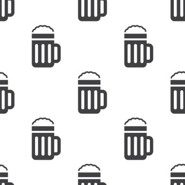 bardak bira, vektör seamless modeli