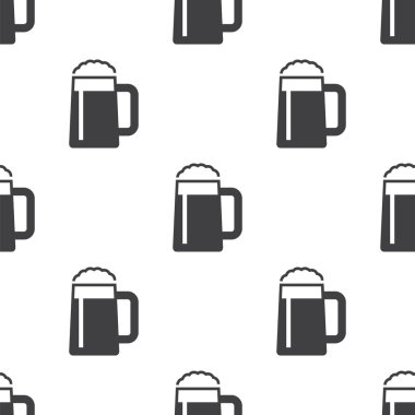 bardak bira, vektör seamless modeli