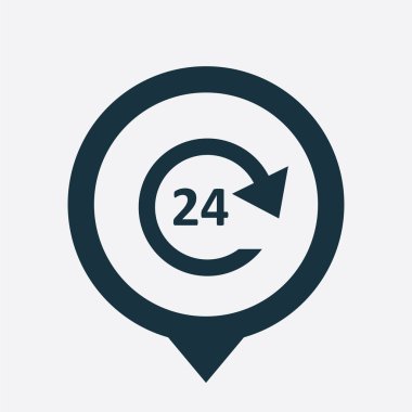 24 saat servis simge harita PIN