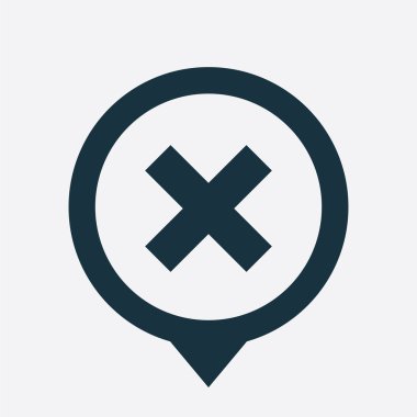 simge harita PIN kapatın