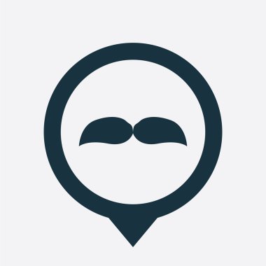 Bıyık simge harita PIN