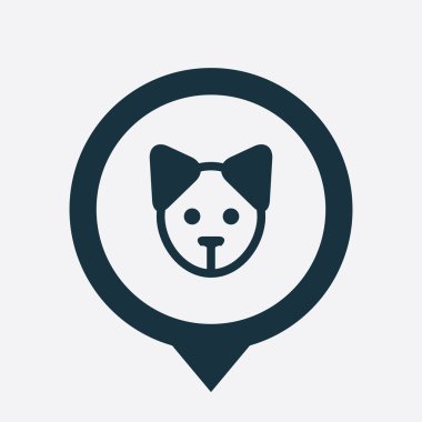 köpek yavrusu simge harita pi