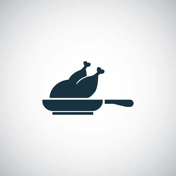 Icône de gril de poulet — Image vectorielle