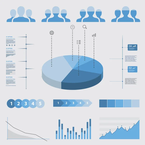 Analytics-Infografiken — Stockvektor