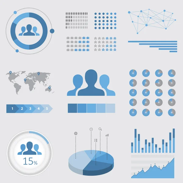 Analytics infographic — Stock Vector