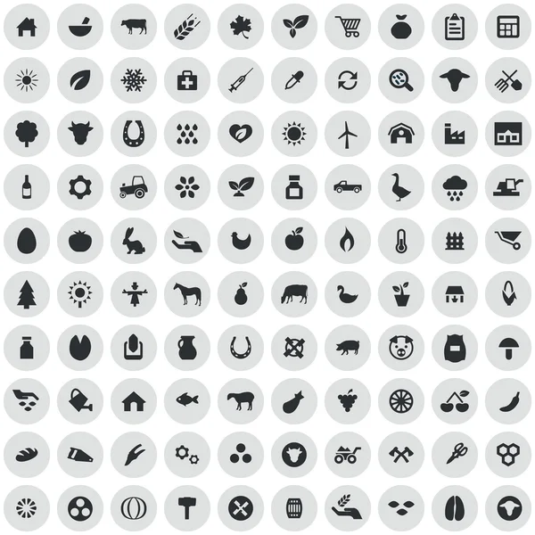 100 tarım, çiftlik simgeler