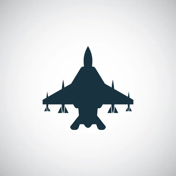 Avion de chasse icône — Image vectorielle