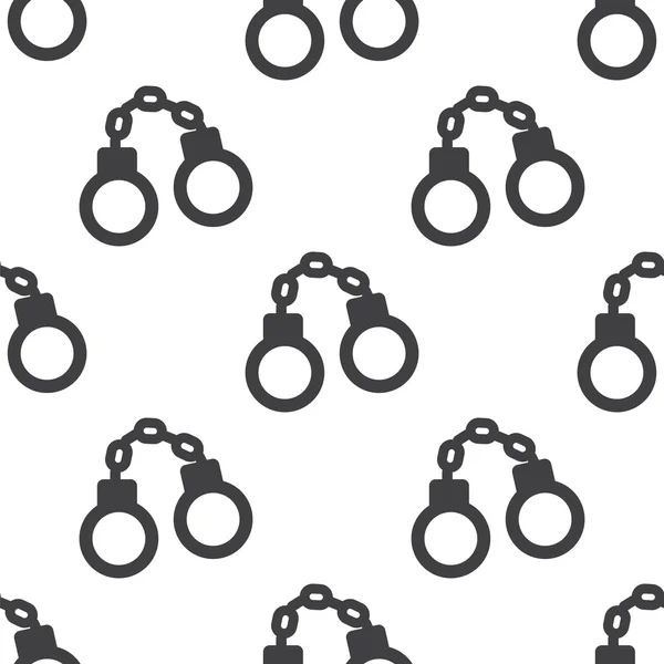 Handcuffs, vector seamless pattern — Stock Vector