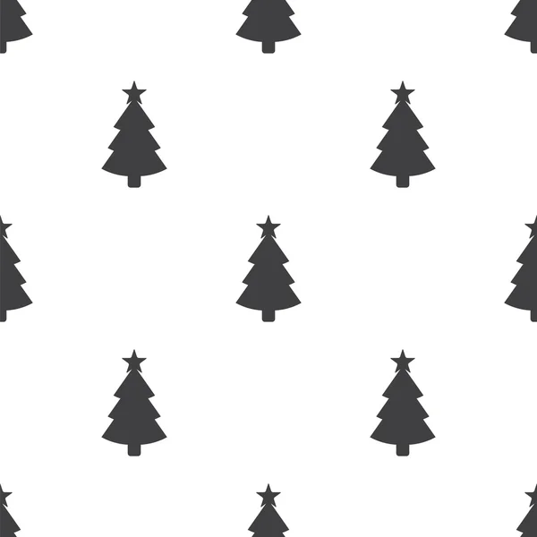 Árbol de Navidad, patrón sin costura vector — Archivo Imágenes Vectoriales