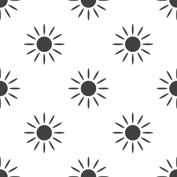 Soleil, motif sans couture vectoriel — Image vectorielle