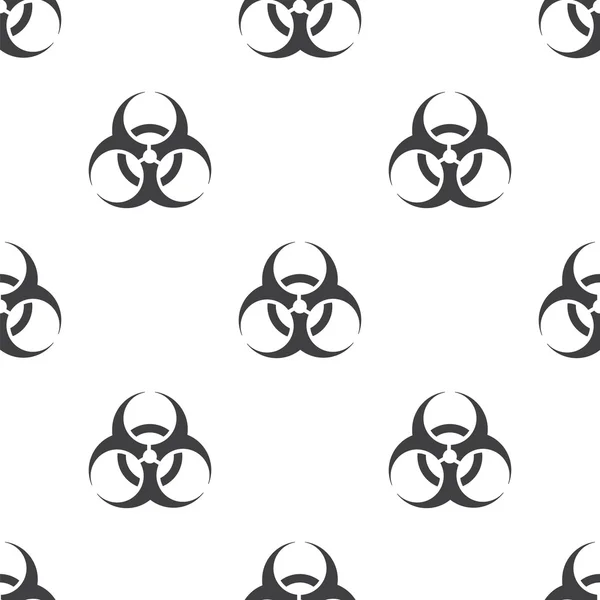 Bio hazard, vector seamless pattern — Stock Vector