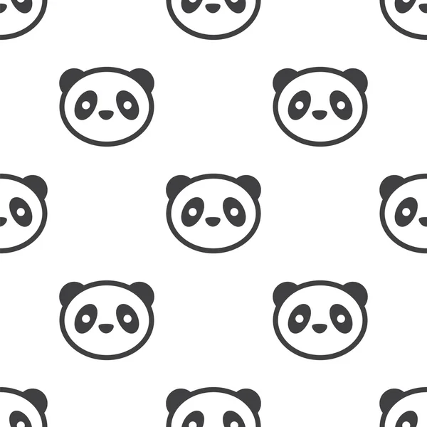 Cara de panda imágenes de stock de arte vectorial | Depositphotos