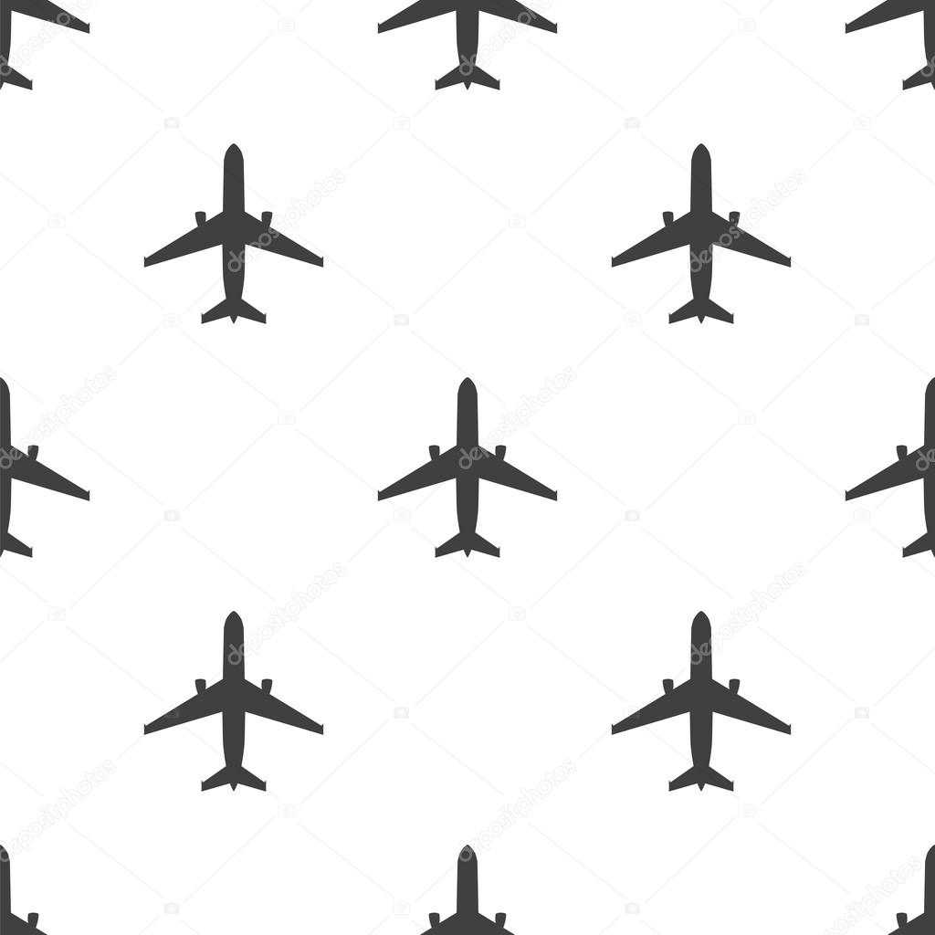 airplane, vector seamless pattern