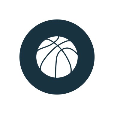 basketbol topu simgesini daire şekli