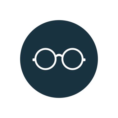 gözlük simgesi daire şekli yuvarlak