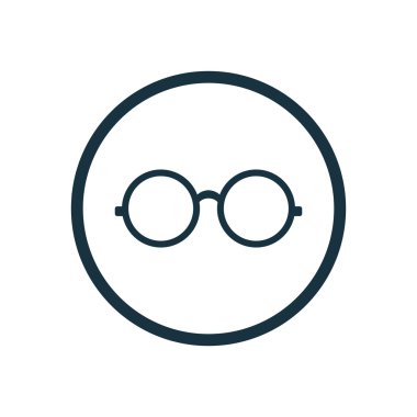 gözlük simgesi daire şekli yuvarlak