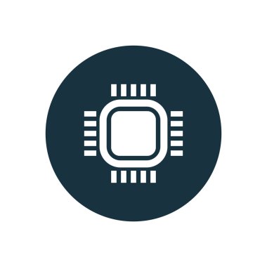 CPU simgesini daire şekli