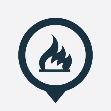 Yangın simge harita PIN