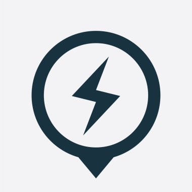 Yıldırım simgesi harita PIN