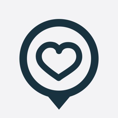 kalp simgesi harita PIN