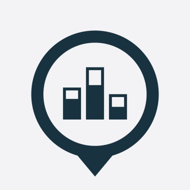 Düzeyler simgesini harita PIN