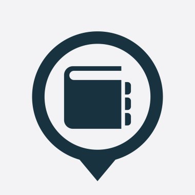 Not defteri simgesi harita PIN