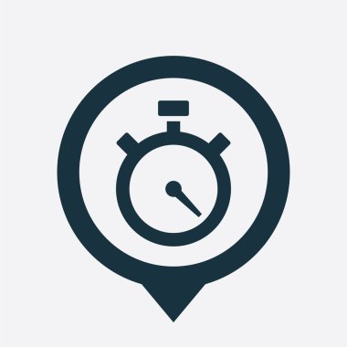 Zamanlayıcı simgesi harita PIN