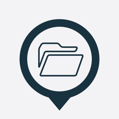 klasör simgesi harita PIN
