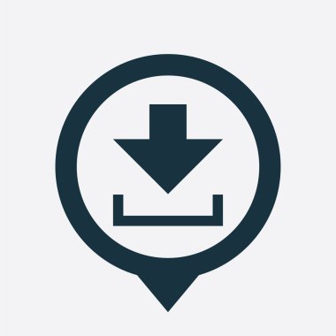 Düğme simgesini harita PIN indir