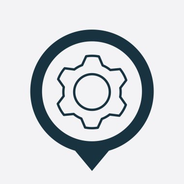 ayarları simgesi harita PIN