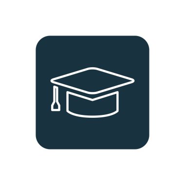 Eğitim kutsal kişilerin resmi yuvarlak kare düğme