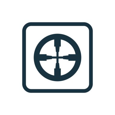 optik görüş kutsal kişilerin resmi yuvarlak kare düğme