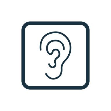 kulak kutsal kişilerin resmi yuvarlak kare düğme