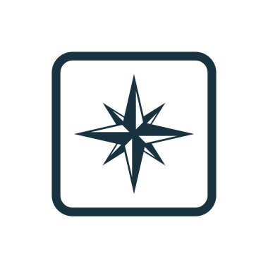 Pusula simgesini yuvarlak kareler düğmesi