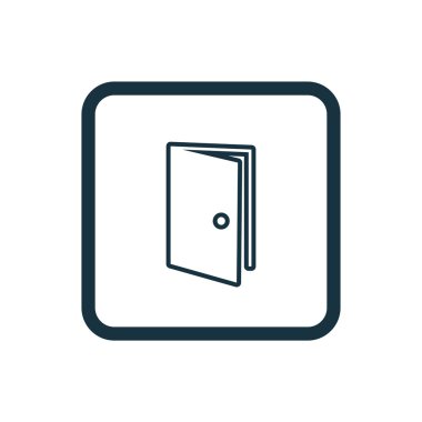 kapı kutsal kişilerin resmi yuvarlak kare düğme