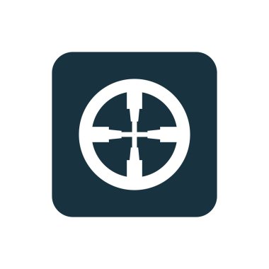 optik görüş kutsal kişilerin resmi yuvarlak kare düğme