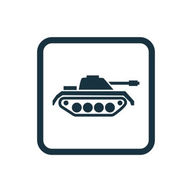 Tank kutsal kişilerin resmi yuvarlak kare düğme