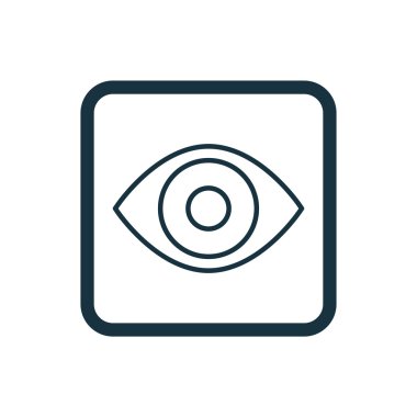 göz simgesi yuvarlak kareler düğmesi