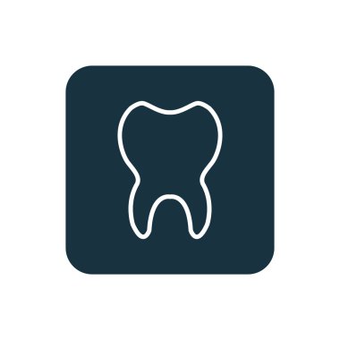 Diş kutsal kişilerin resmi yuvarlak kare düğme